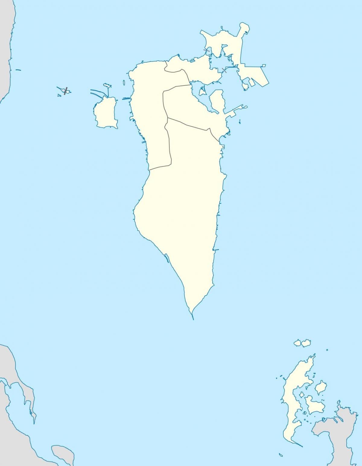 kart av Bahrain vektor kart