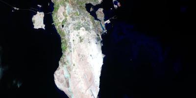 Kart av satellitt-Bahrain