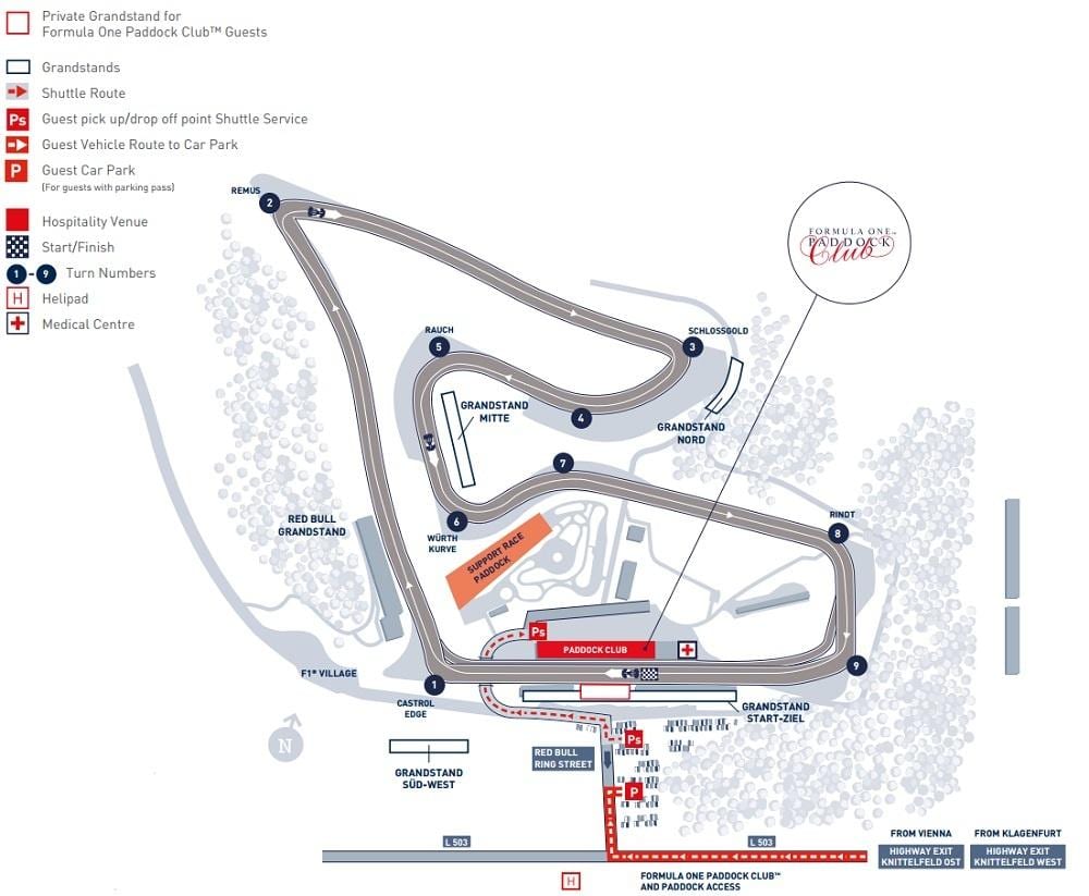 kart av Bahrain gp