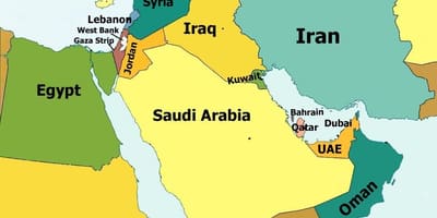 Bahrain land i verden kart
