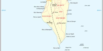 Bahrain politiske kartet